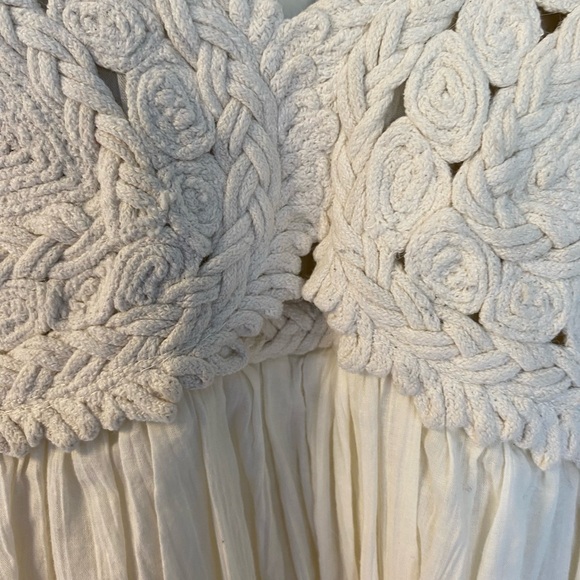 Sea New York Ivory Crochet-Top Maxi Dress - Picture 6 of 13